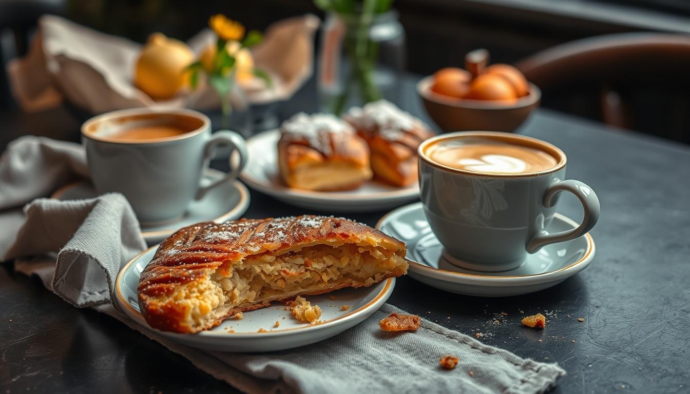 Freshly baked homemade cake in a kitchen setting