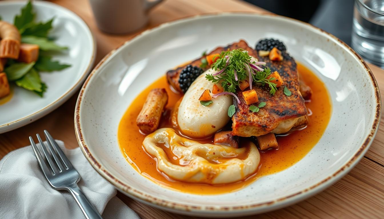 Fresh seasonal cooking dish