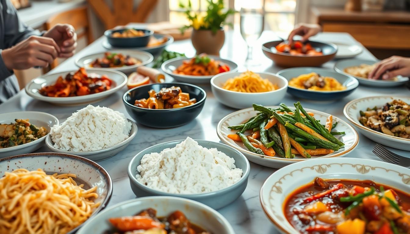 Healthy home cooking bowl